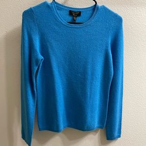 NEW XS Cerulean Blue Cashmere Sweater